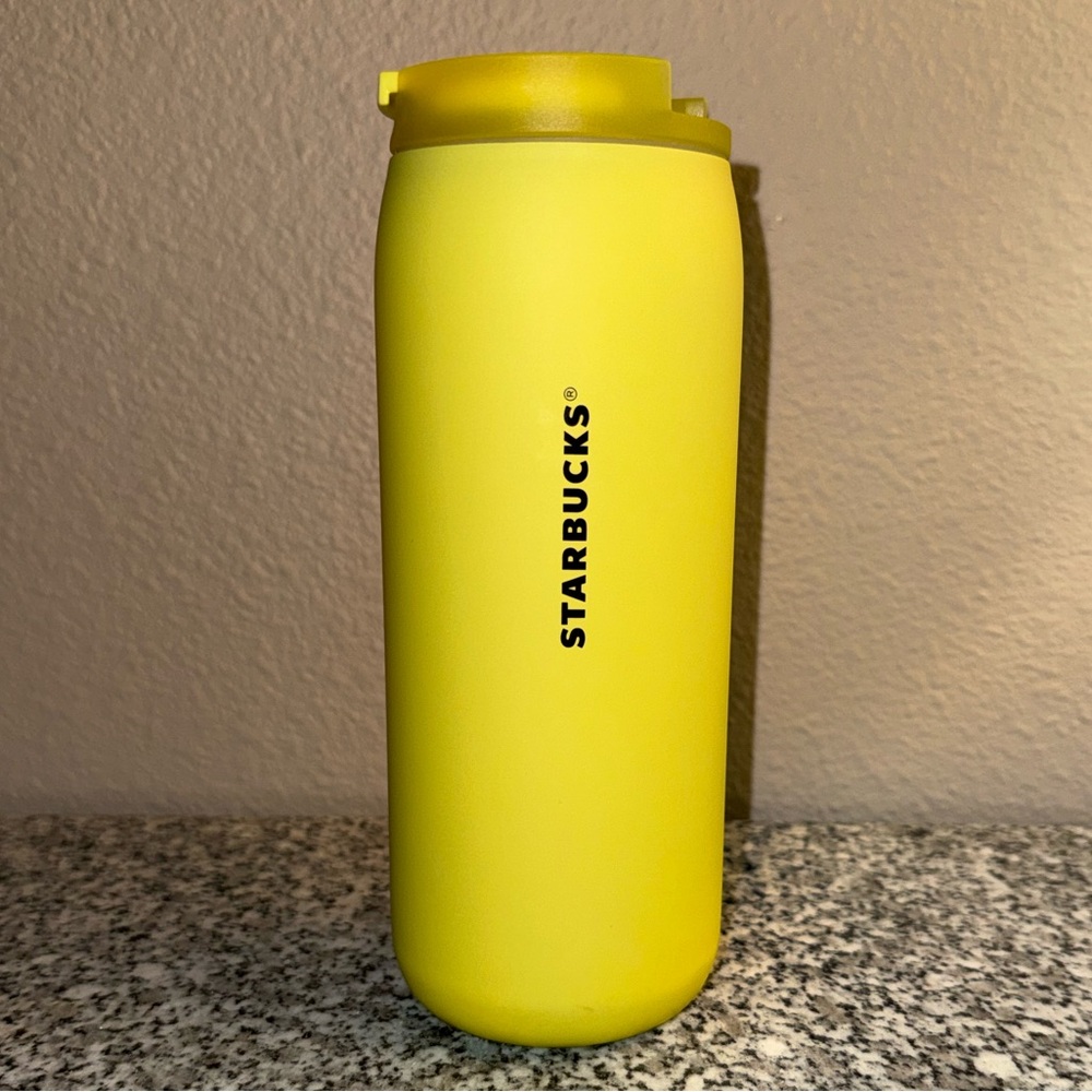 Starbucks lime metal tumbler